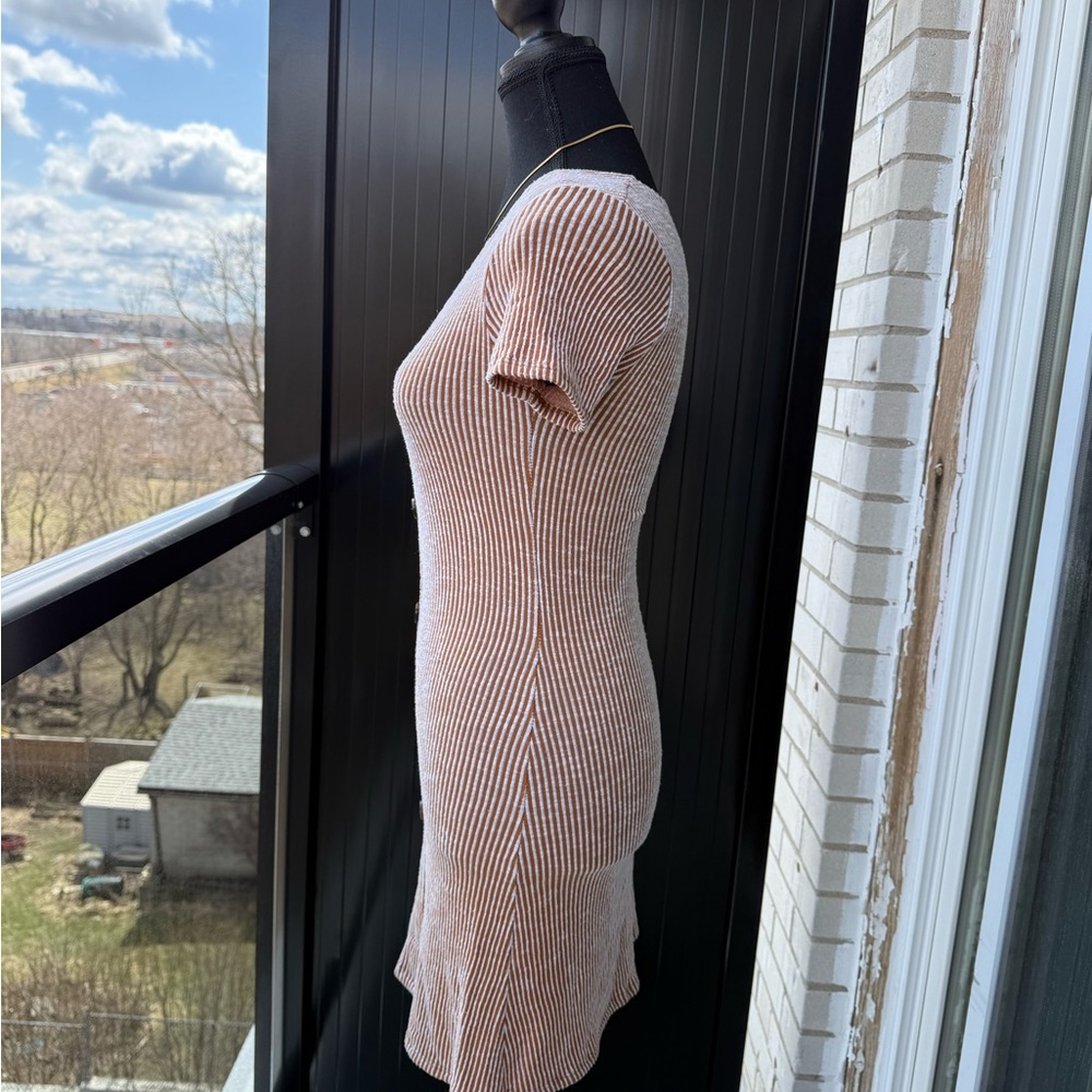 Striped Button-Down Dress - Picture 2 of 4